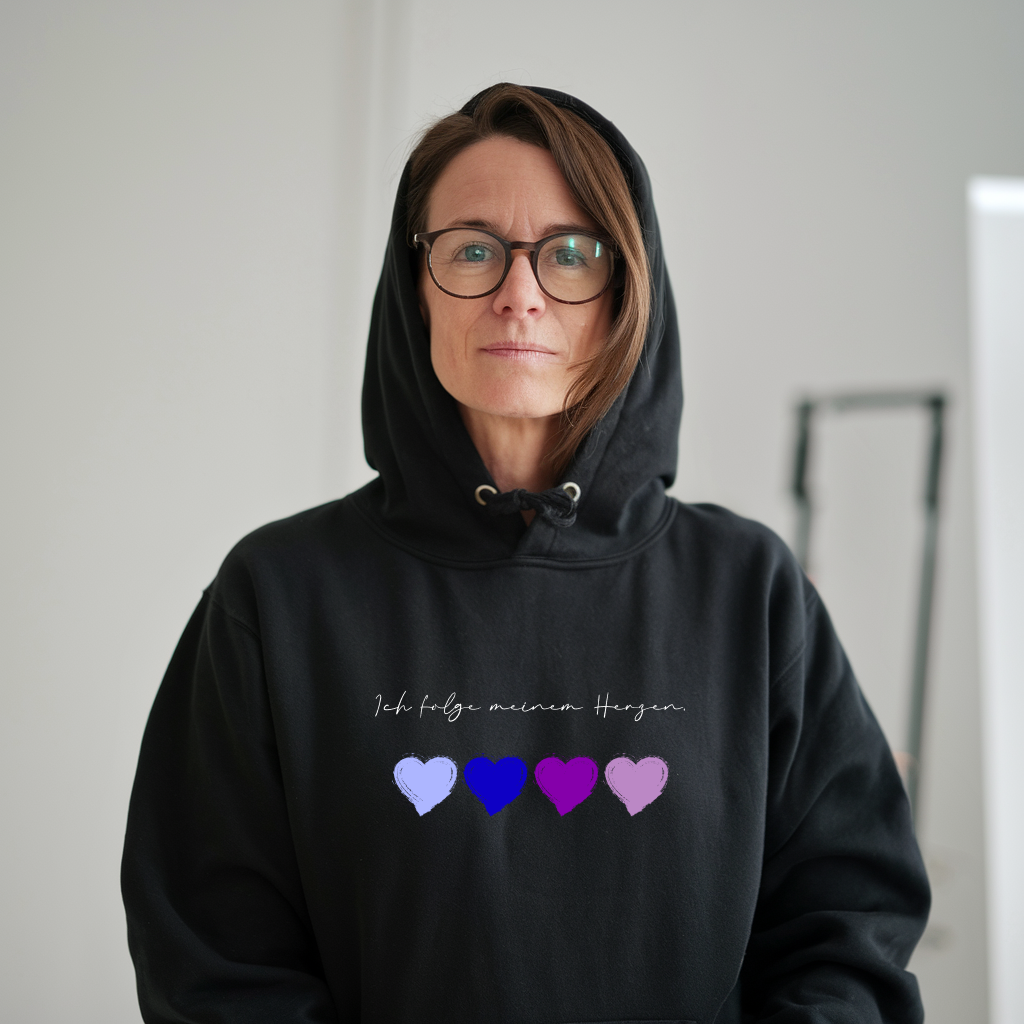 Human Design Herz Autorität HigherBlanks Premium Hoodie